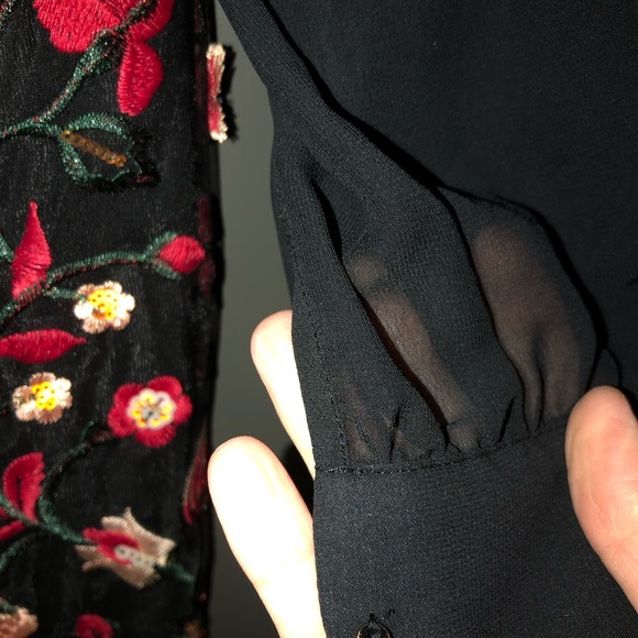 CeCe embroider overlay dress size 4 NWT - Picture 2 of 6